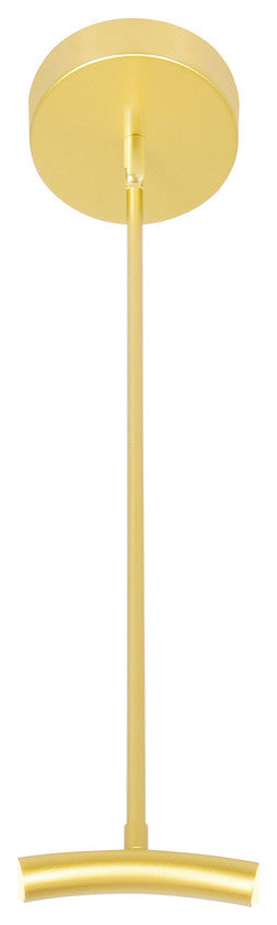 Hoops 1 Light LED Chandelier With Satin Gold Finish