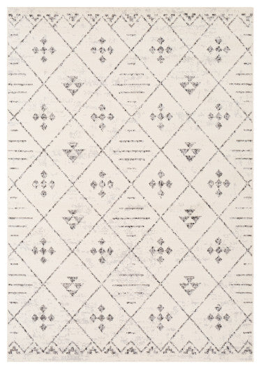 Surya Pisa PSS-2317 7'10"x10' Rug, Medium Gray/Ivory/Light Gray/Black