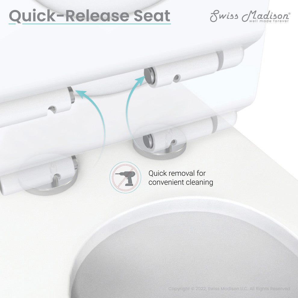 St. Tropez One Piece Elongated Toilet Right Side Flush 1.28 gpf