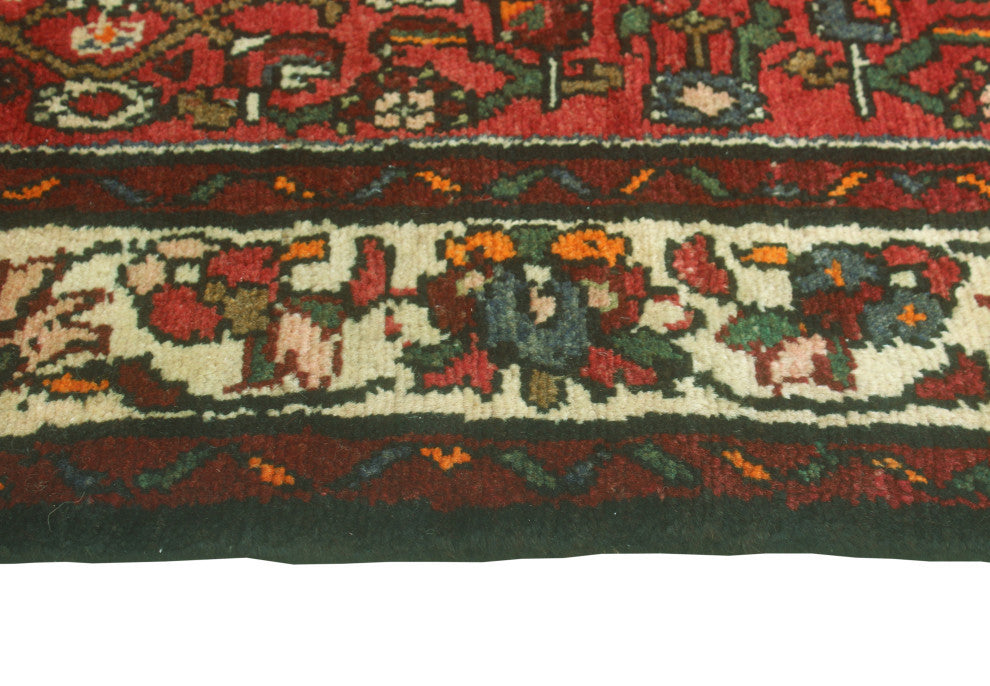 Fine Vintage Distressed Arelis Red/Beige Runner, 3'3 x 10'1