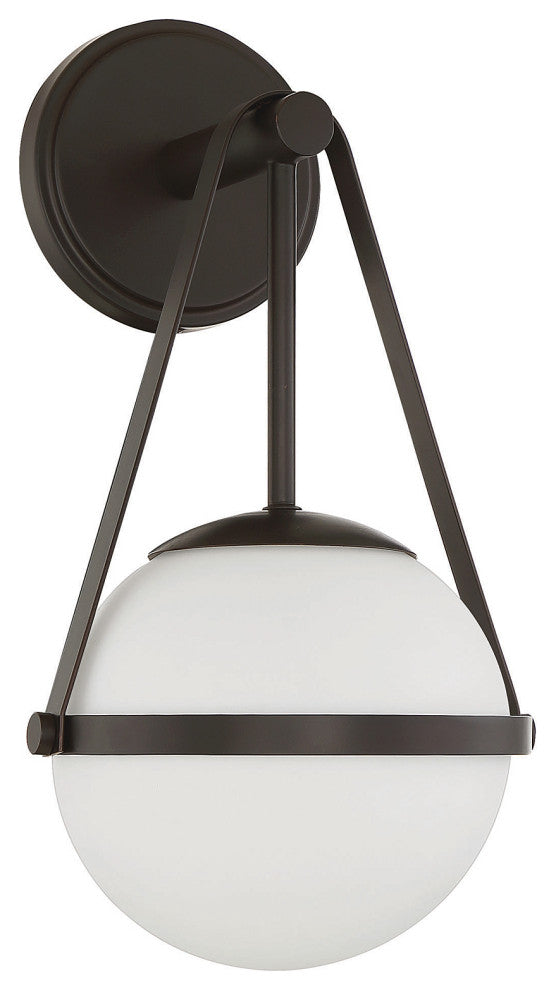 Polson 1-Light Wall Sconce, Matte Black