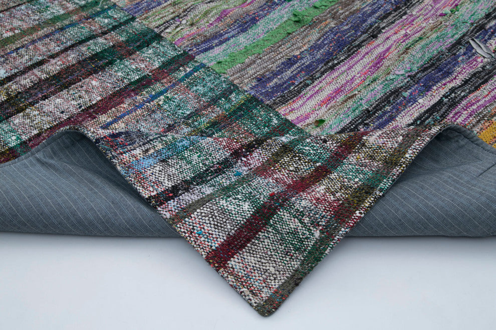Rug N Carpet - Handmade Anatolian 6' 8'' x 9' 7'' Rustic Patchwork Kilim Rug