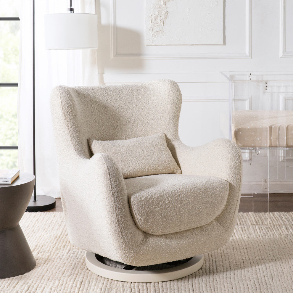 Solstice Swivel Glider, Ivory Boucle