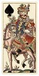 "Knight of Spades (Bauern Hochzeit Deck)" Paper Art, 14"x26"