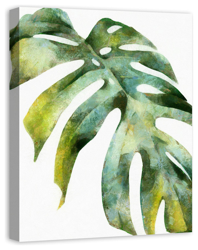 Watercolor Palm Leaf 24x30 Canvas Wall Art