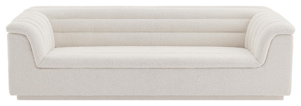 Cascade Upholstered Set, Cream, Boucle Fabric, Sofa