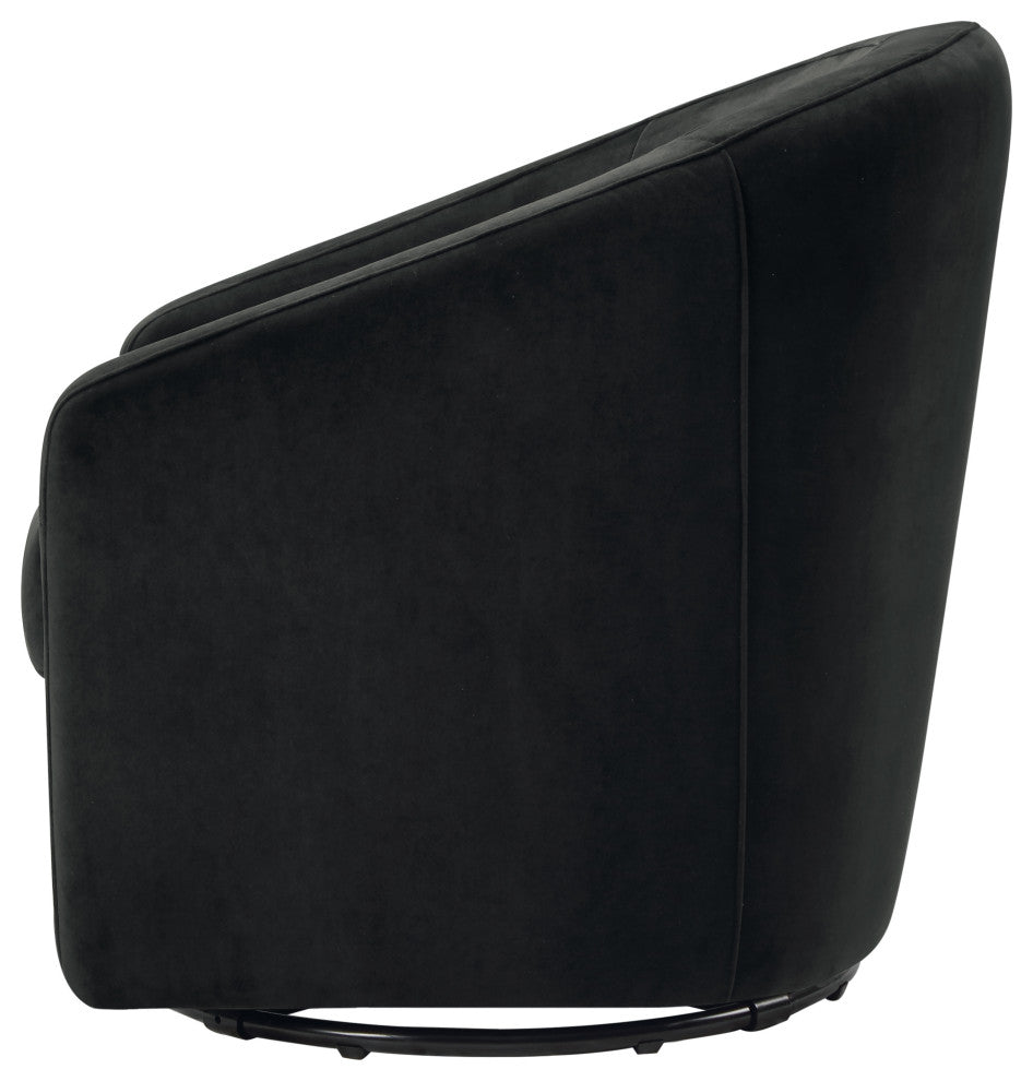 Madison Swivel Glider, Black Velvet