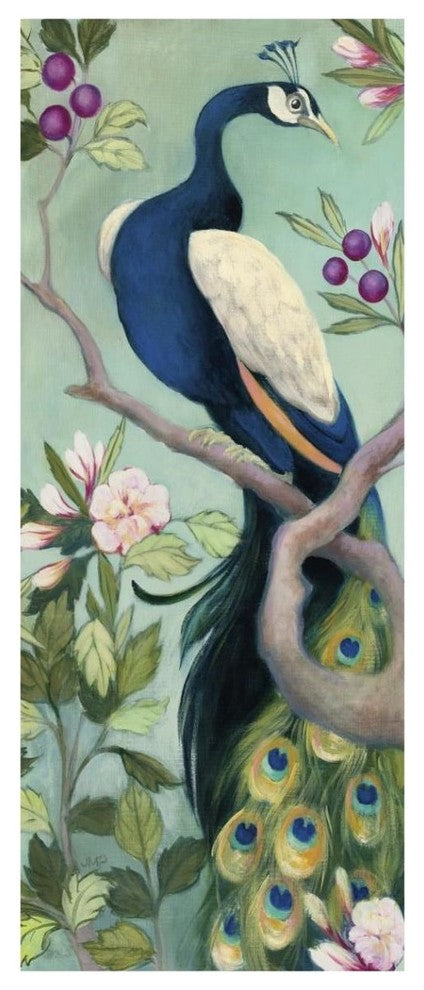 "Pretty Peacock I" Digital Paper Print by Julia Purinton, 18"x42"