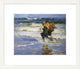"At The Beach" Framed Digital Print by Edward Henry Potthast, 25x21"
