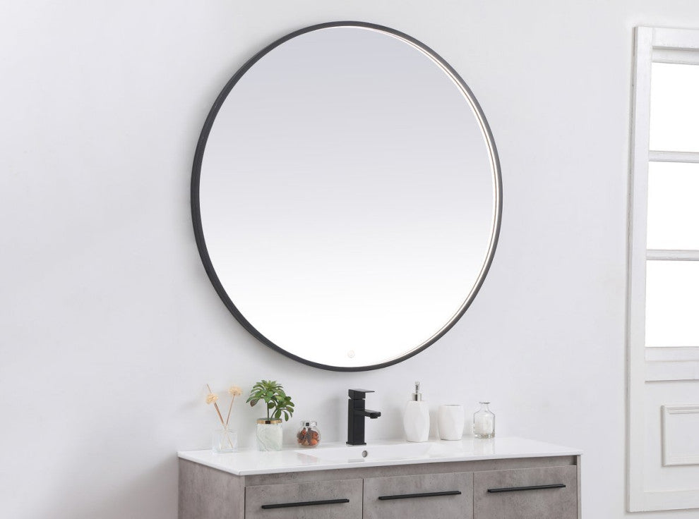 Modern Black Led Mirror