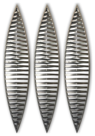 set of 3pcs metal wall decorative mirrors