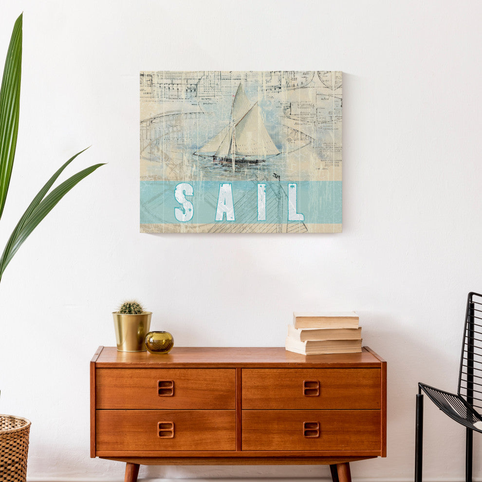 Gone Sailing 20x16 Canvas Wall Art