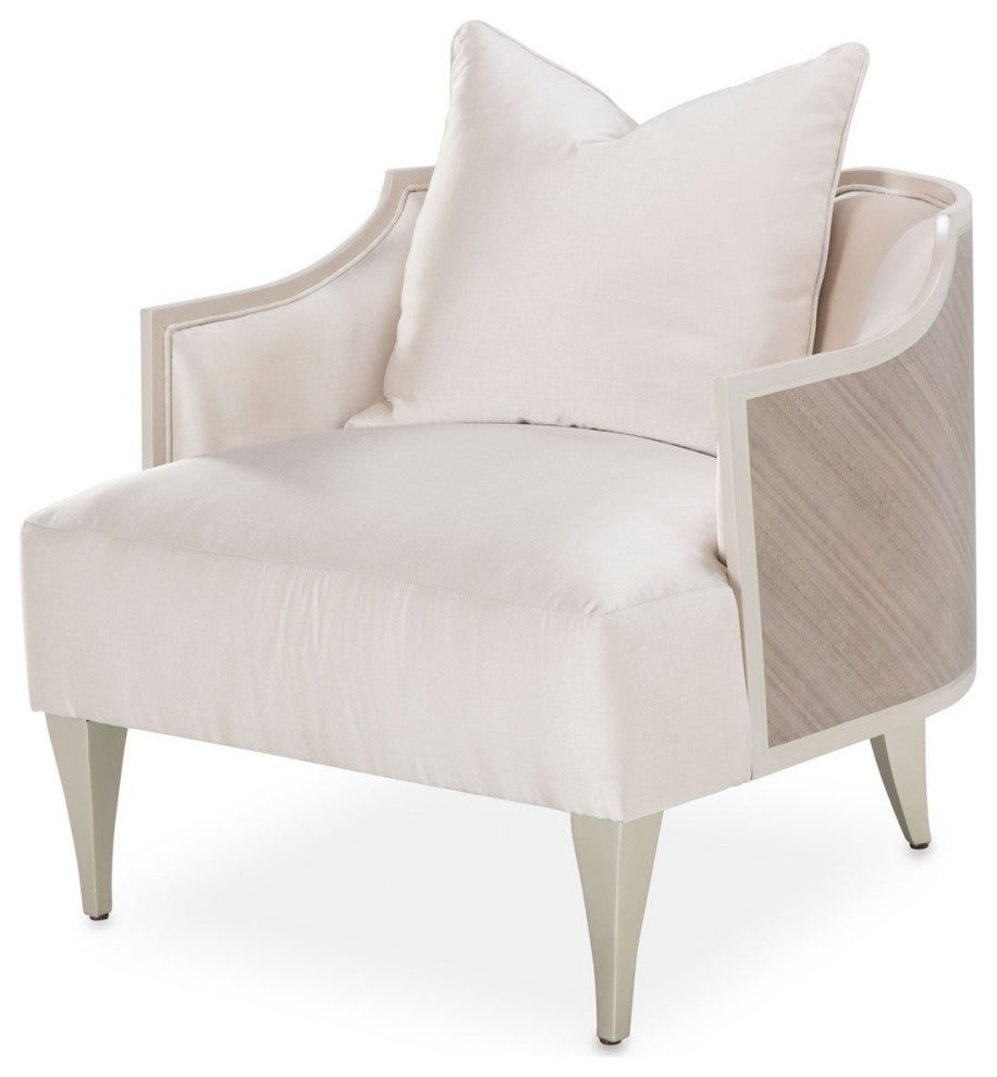 Aico Amini Camden Court Accent Chair in Pearl