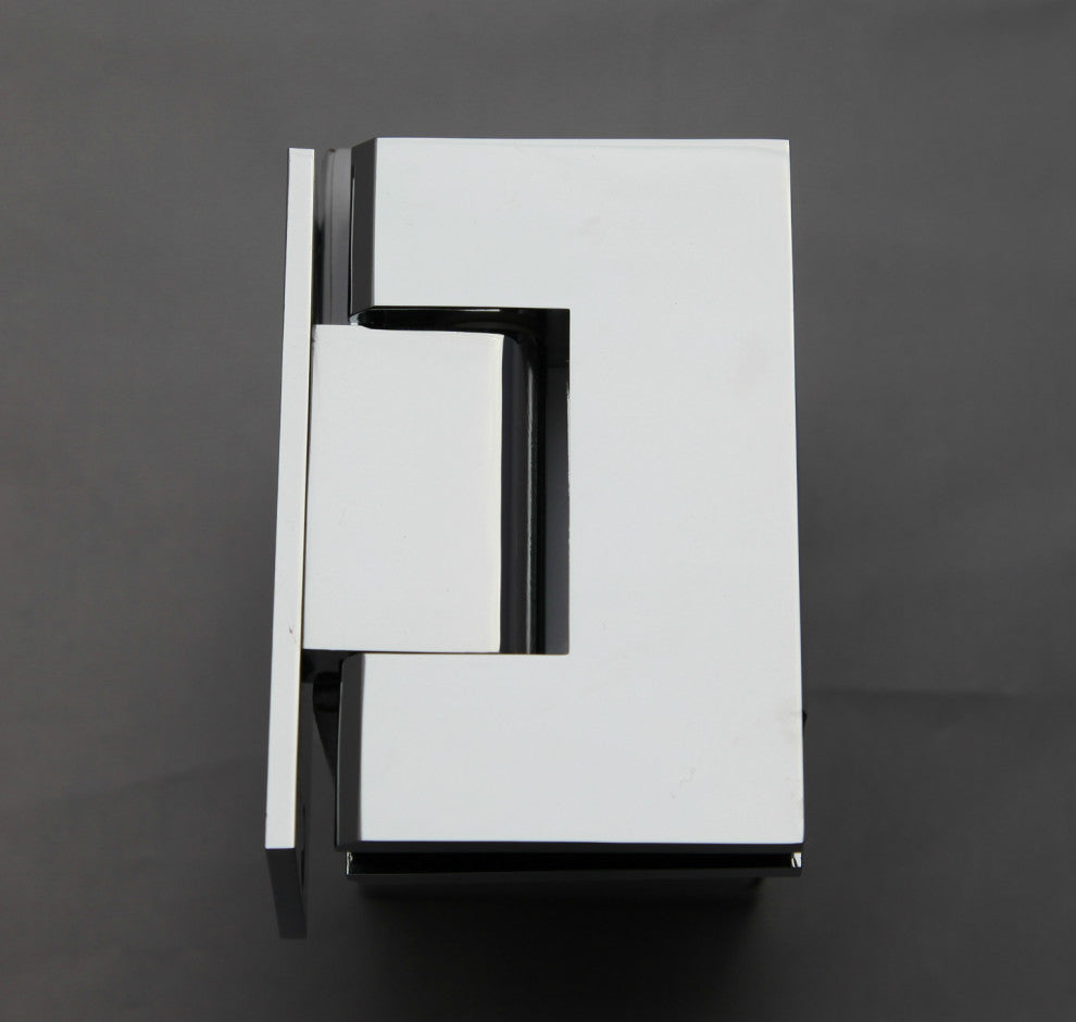 78"x50"x35" Frameless 90 Degree Shower Enclosure Wall Hinge, Polished Chrome