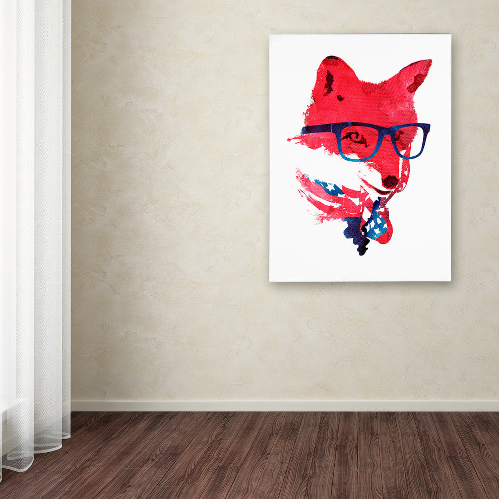 Robert Farkas ''American Fox'' Canvas Art, 24x18