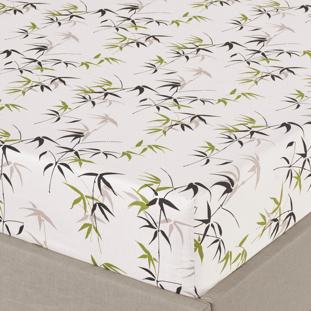 Fern Floral 100% Cotton Weave Bed Sheet Set, Full