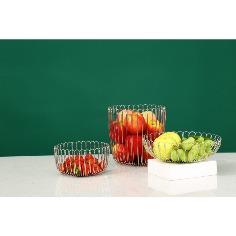 YBM Home Fruit Basket Bowl, 10 Inch, Single