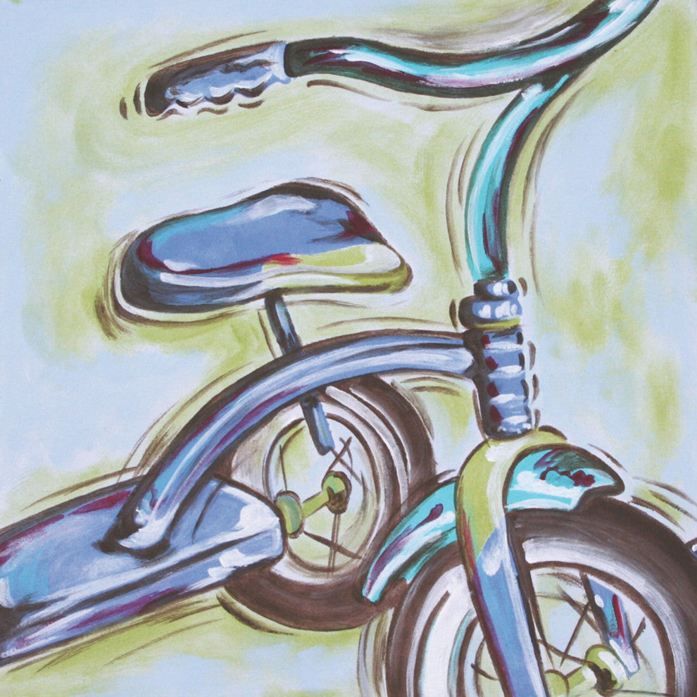 Marmont Hill, "Trike" by Reesa Qualia Painting Print on Wrapped Canvas, 48x48