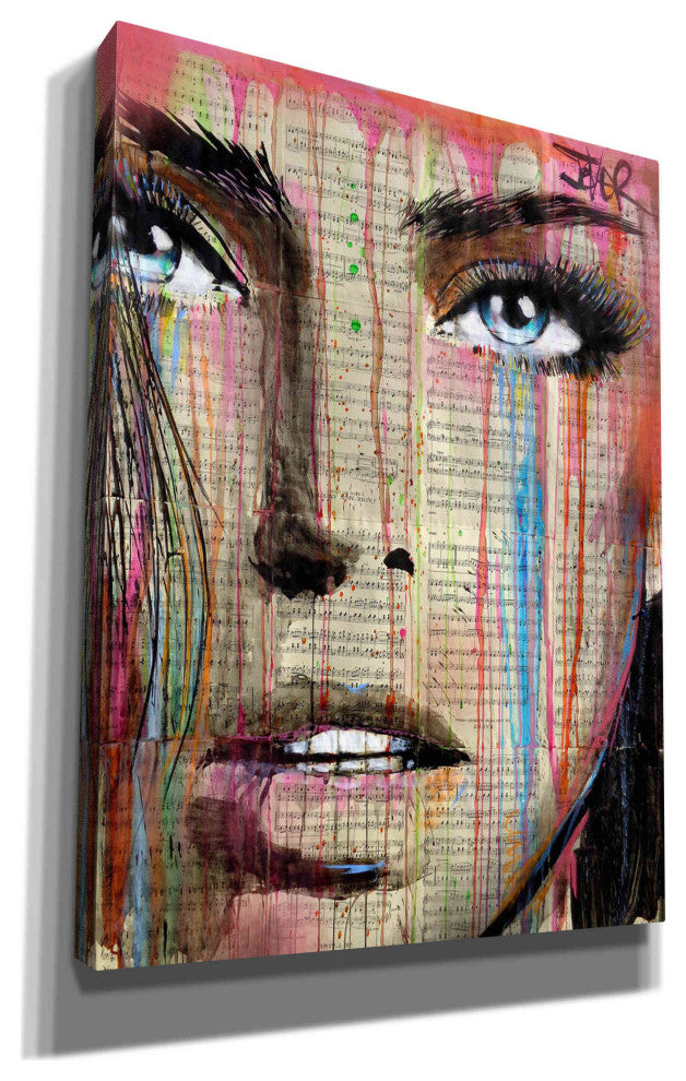 Epic Graffiti "Jaime Mon Amour" by Loui Jover, Giclee Canvas Wall Art, 12"x16"