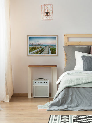 "Beach Board Walk" Framed Painting Print, 24x16