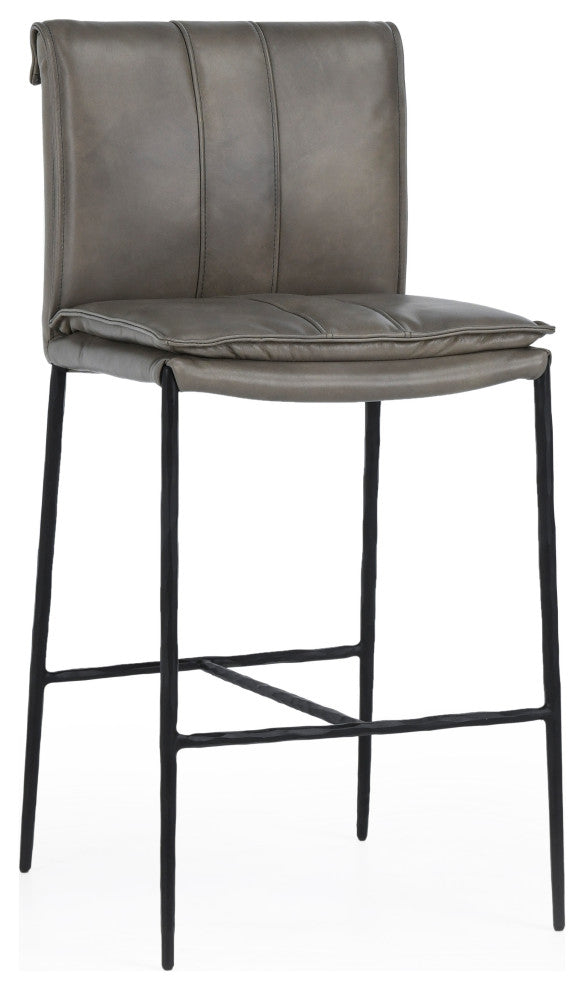 Mayer 26" Counter Stool, Pewter Gray