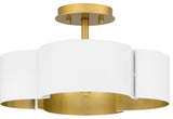 Quoizel BSM1714W 4-Light Semi-Flush Mount, Balsam