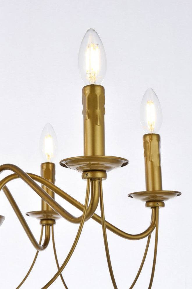 Winston 6-Light Pendant, Brass