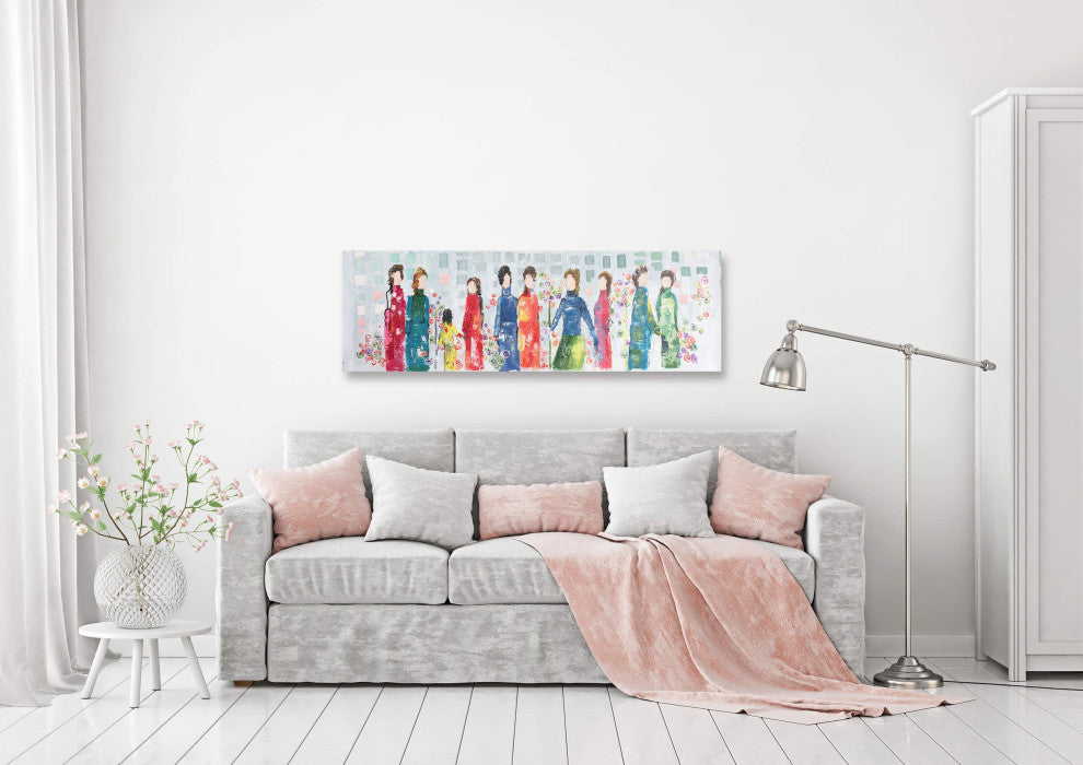 Grace II - Abstract Hand Painted Canvas Artwork, Modern Wall Decor