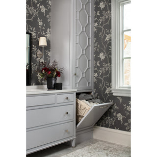 Steel Tilt Out Hamper for Custom Closet Systems, Chrome