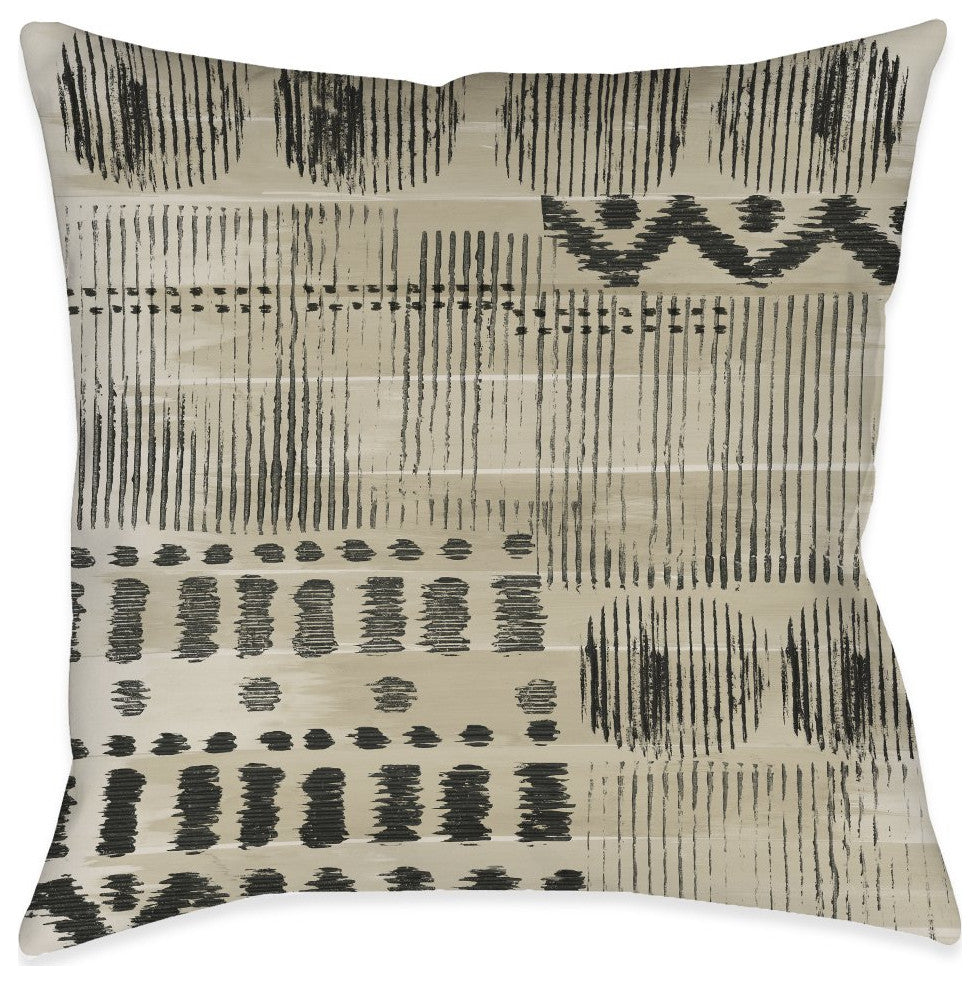 Laural Home Aztec Markings 18" X 18" Indoor Decorative Pillow