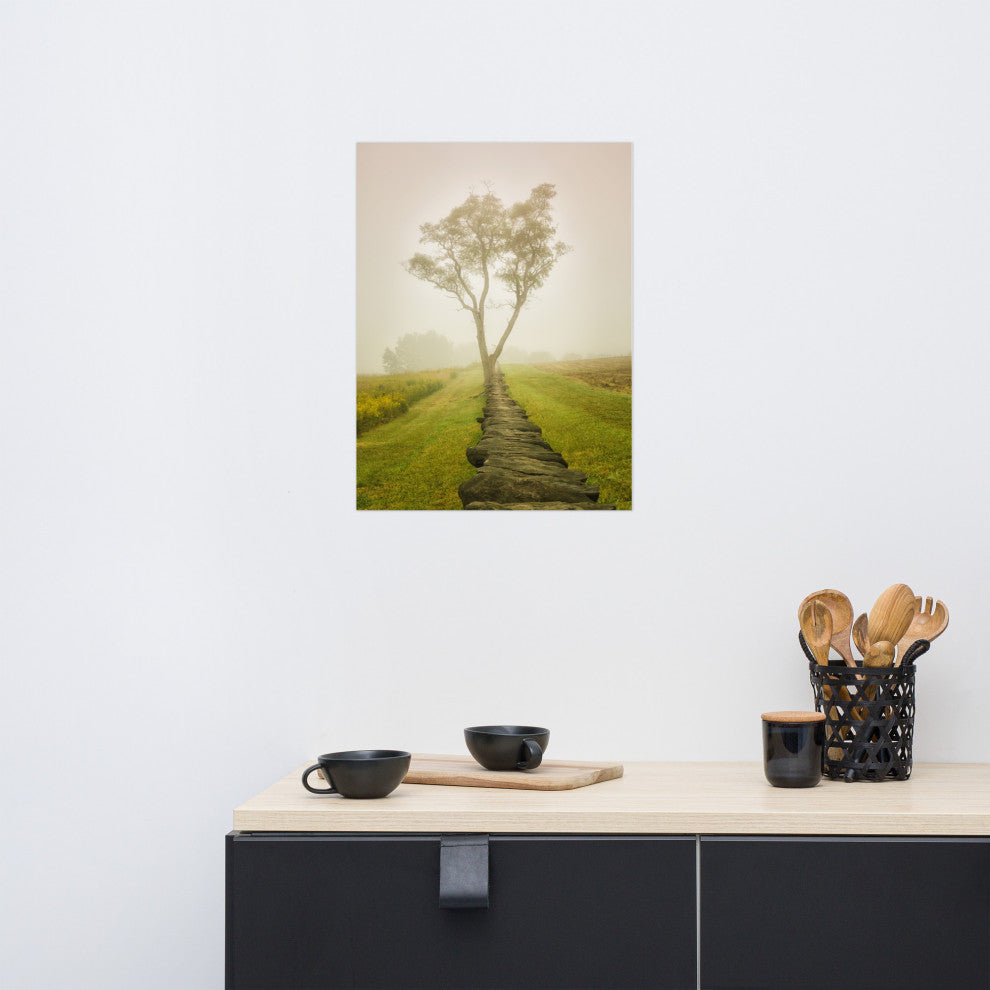 Wall Art Print Landscape Photograph Calming Morning Rural Unframed, 18" X 24"