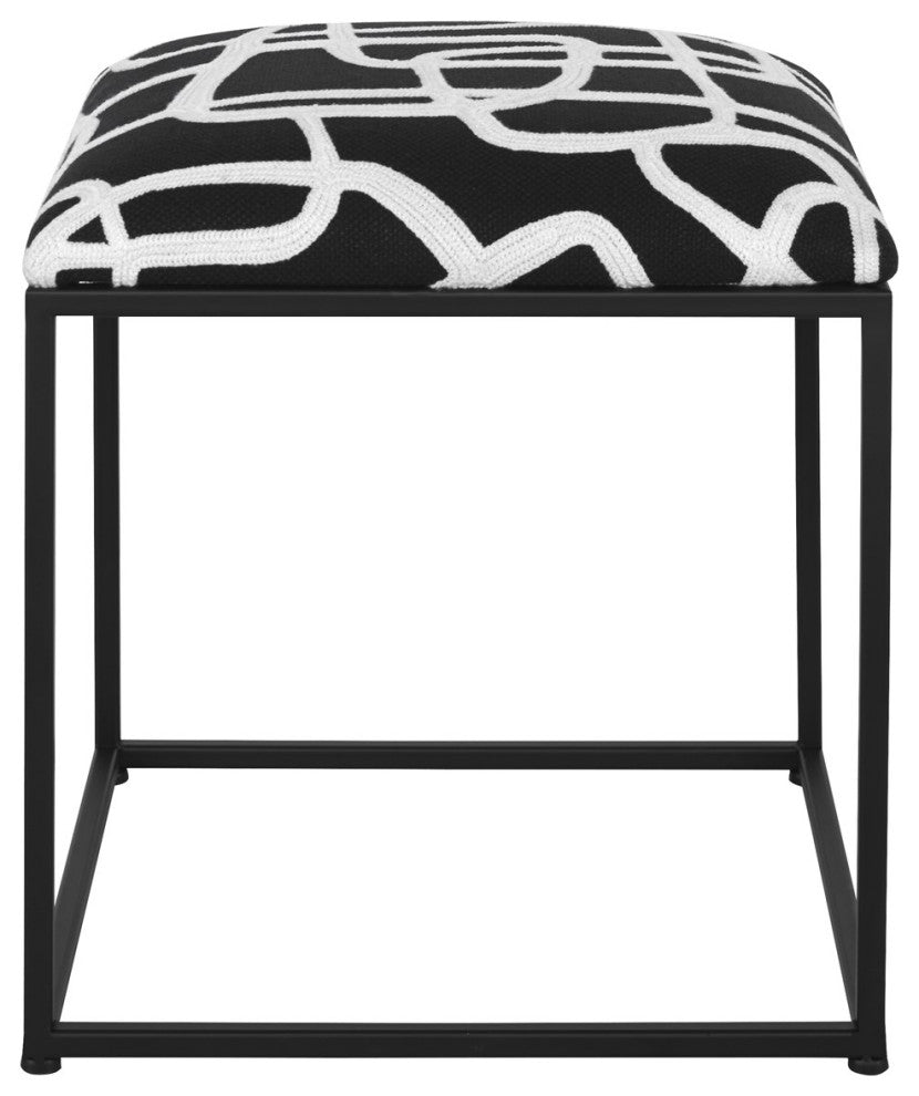Uttermost Twists And Turns Fabric Accent Stool 23690