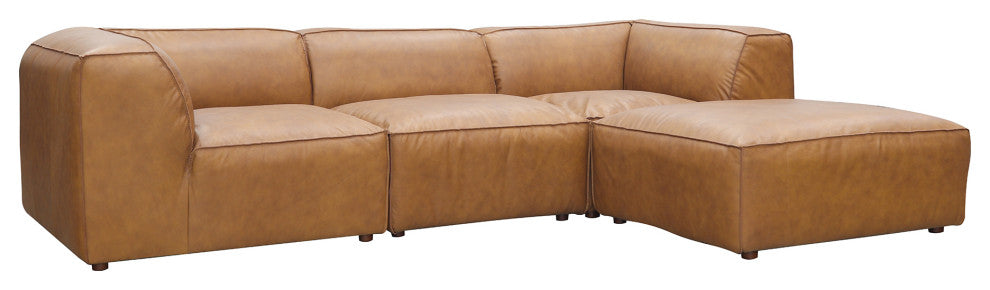 Form Lounge Modular Sectional Sonoran Tan Leather, Brown