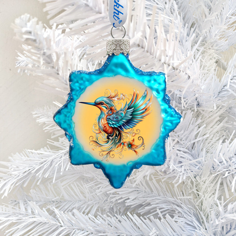 Fairy Bird Mercury Glass Ornaments Christmas Decor