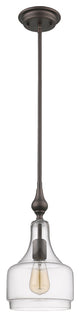 Layla 1-Light Rubbed Bronze Ceiling Mini Pendant 8"