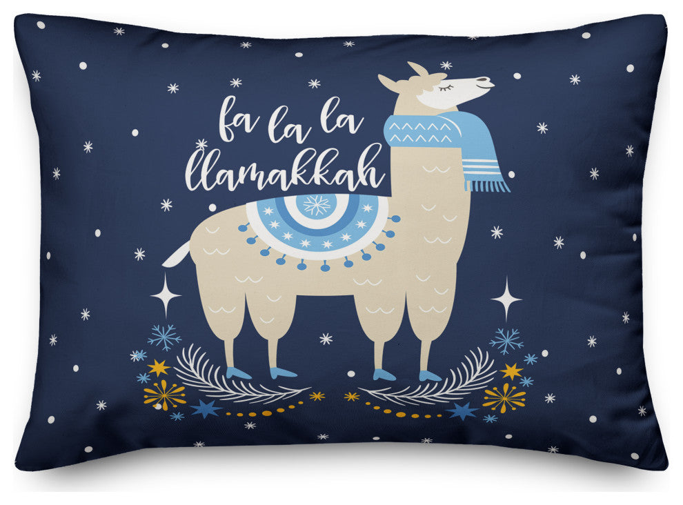 La La Llamakkah 14"x20" Throw Pillow