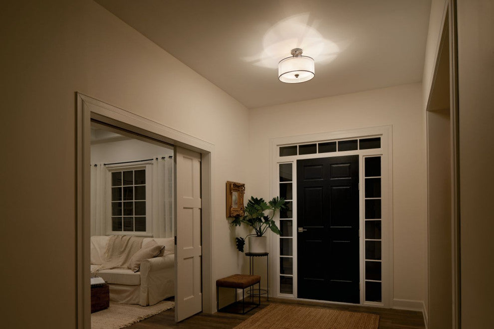 Kichler Lacey Semi Flush Light, Mission Bronze, 3