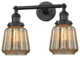 Innovations Lighting 208-Bk-G146-Led 2 Light Dimmable Led Bathroom Fixture