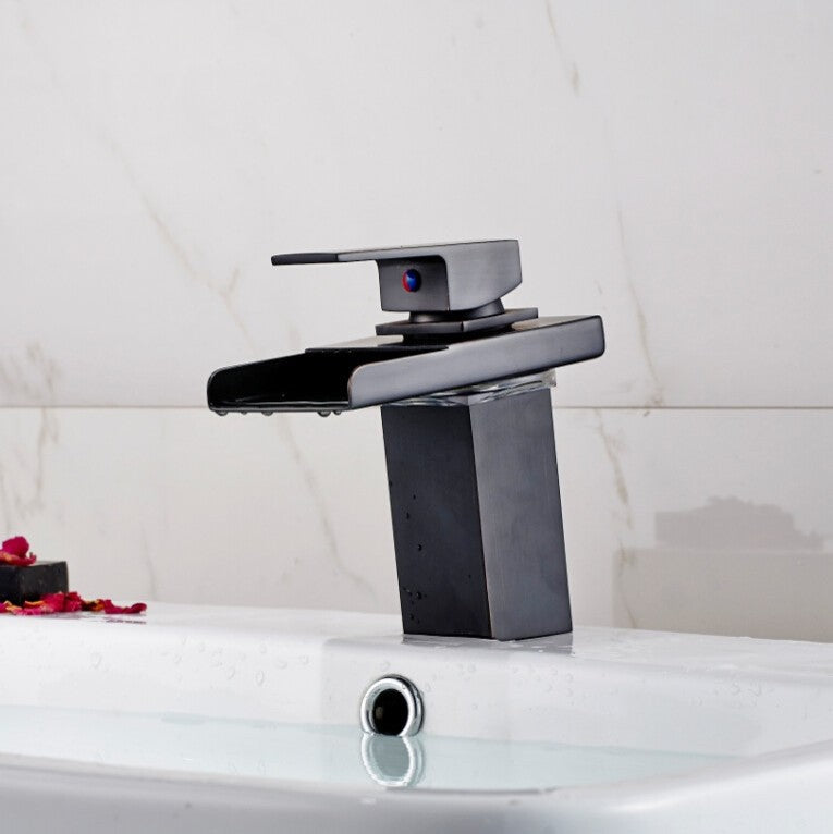 Quebec Oil Rubbed Bronze Deck Mounted Faucet.