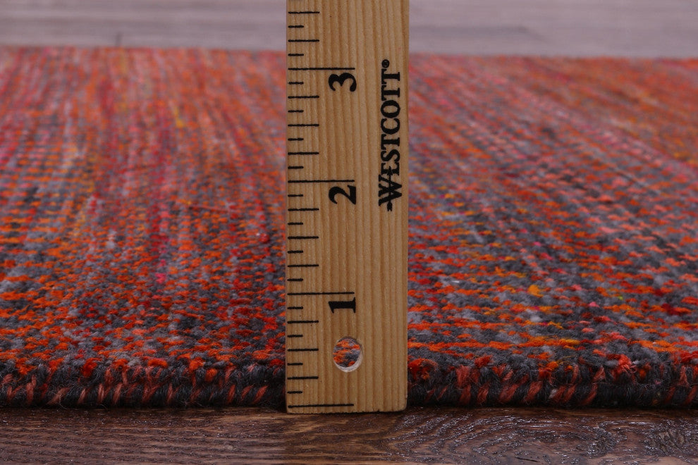 Wool & Silk Super Savannah Gabbeh Handmade Runner Rug 2' 7" X 10' 0" - Q13066