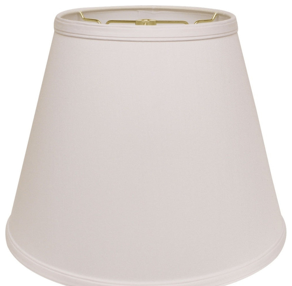 18" White Empire Deep Slanted No Slub Lampshade