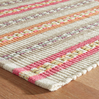 Kit Kemp x Dash & Albert Long Slade Spice Handwoven Cotton Rug, Multi, 8' x 10'
