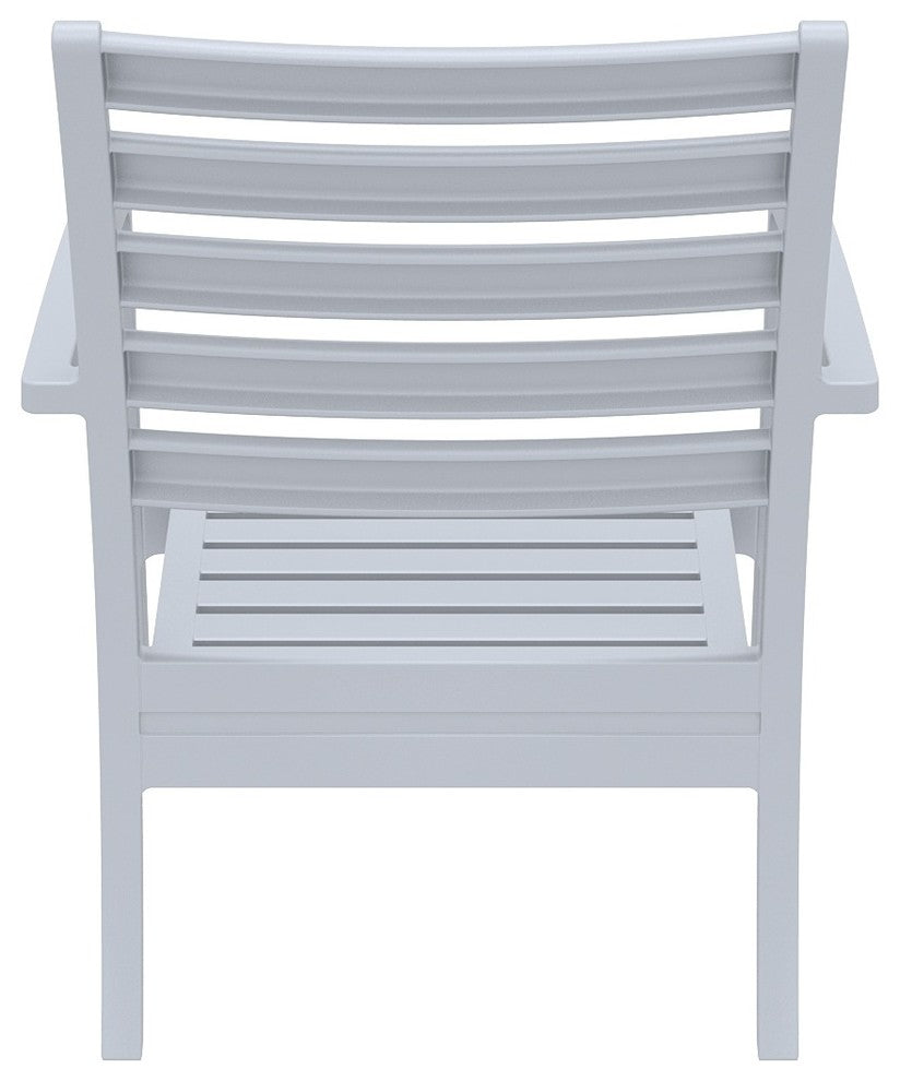 Compamia Artemis Club Armchair, Set of 2, Silver-Gray