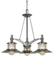 Quoizel NA5103BN Three Light Chandelier New England Brushed Nickel