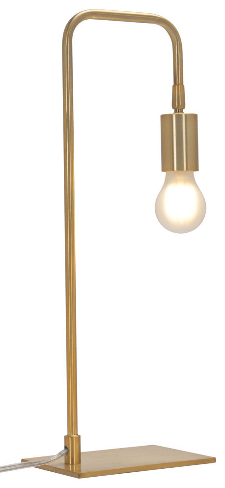 Table Lamp, Steel Metal, Brass, Gold, Kitchen Lounge Bistro Lobby Hospitality