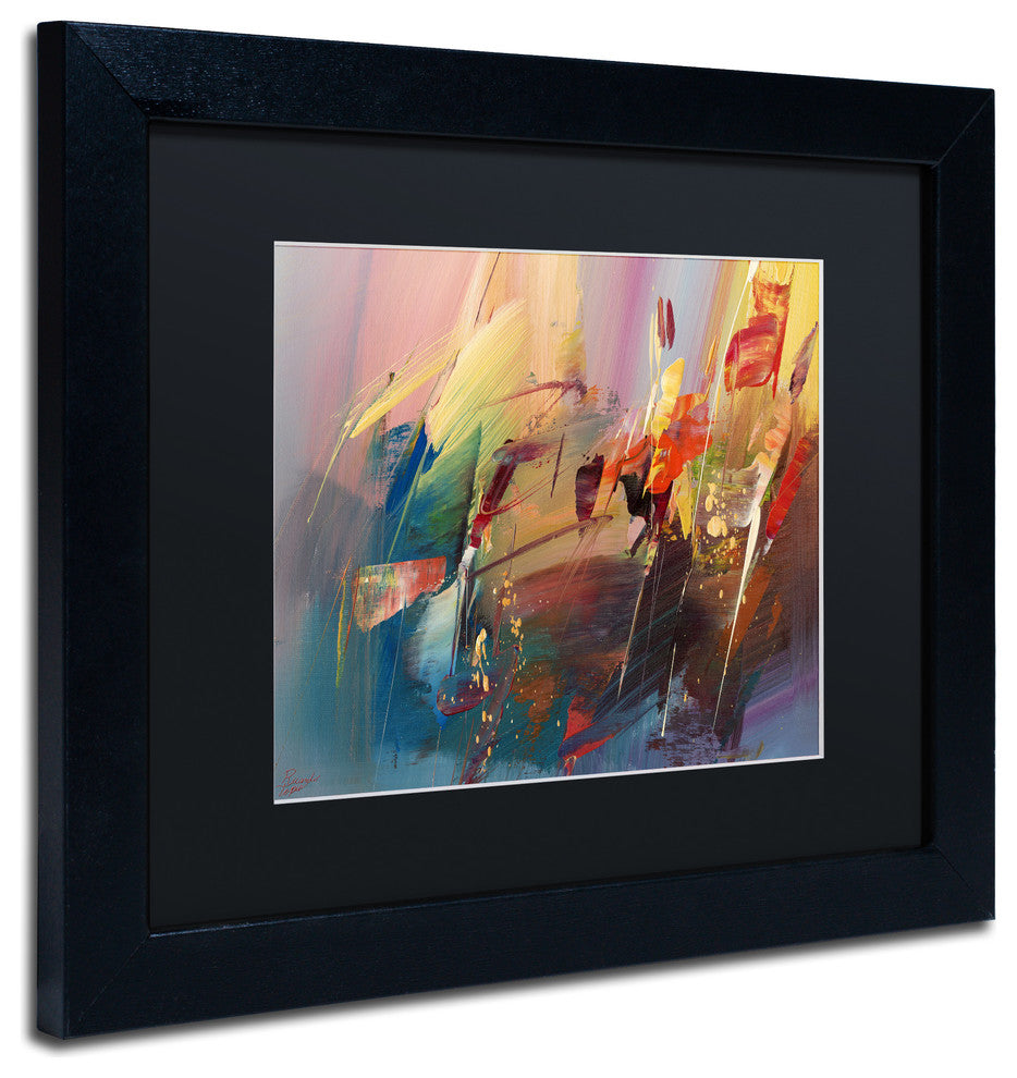 'Garden' Matted Framed Canvas Art by Ricardo Tapia