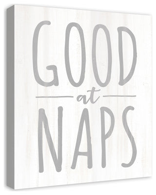 Good At Naps 20x24 Canvas Wall Art