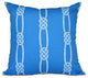 Tom Foolery, Stripe Print Pillow, Blue, 18"x18"