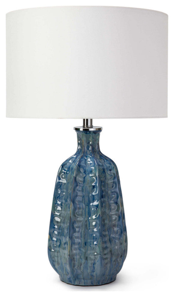 Antigua Ceramic Table Lamp, Blue