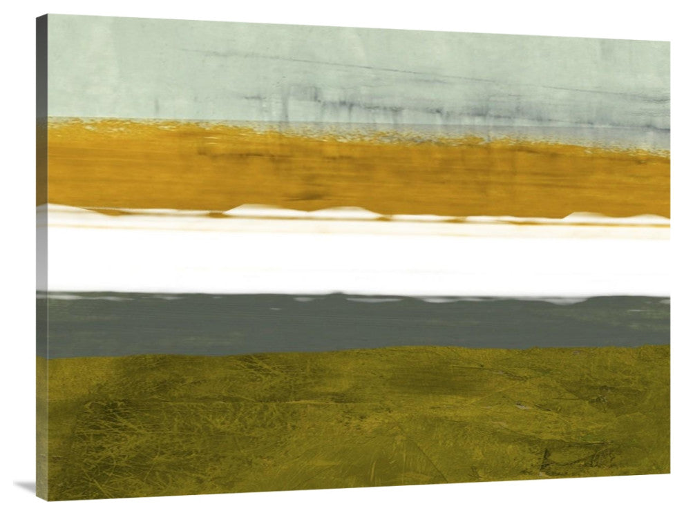 "Abstract Stripe Theme Yellow And White" Fine Art Print